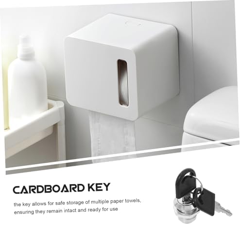 Jumbo Roll Paper Towel Dispenser Lock Security Key Set Sturdy Design