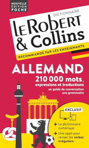Dictionnaire Le Robert & Collins poche allemand et sa version numérique à télécharger PC
