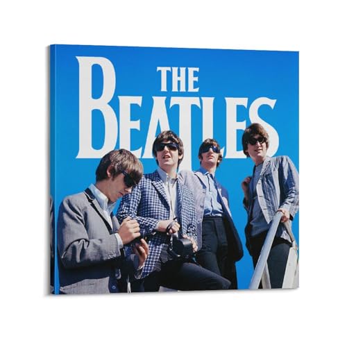 DATOZA Poster décoratif sur toile des Beatles Eight Days a Week – Poster mural moderne pour chambre à coucher – 60 x 60 cm - Les Beatles, Paul McCartney, John Lennon, RIngo Starr, George Harrison DATOZA Poster décoratif sur toile des Beatles Eight Days a Week - Poster mural moderne pour chambre à coucher - 60 x 60 cm
