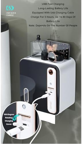 Space-Saving Aromatherapy Toilet Paper Holder