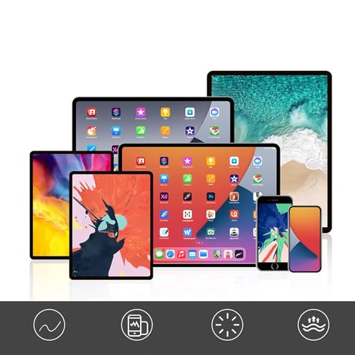 KOBOKO Touchscreen Stift,3 Stück Tablet Stift für Alle Tablets,Handy,2 in 1 Gummi Stylus Touch Pen für IOS/Android/iPad/IPhone,Und die Meisten Unterstützen die Touchscreen-App(Schwarz, Rosa, Silber) – Bild 6