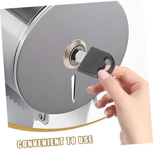 Stainless Steel Toilet Paper Dispenser Key with Ergonomic Design