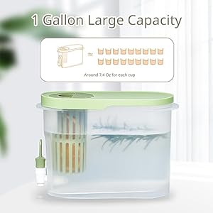 Drinkdispenserforfridgebeverageliquiddrinkcontainerforparty1galloncoldwaterpitcherlemonadestandjuicejugwithspigotgreen Urban Country Home Decor Drink dispenser for fridge beverage liquid drink container for party 1 gallon cold water pitcher lemonade stand juice jug with spigot green urban country home decor