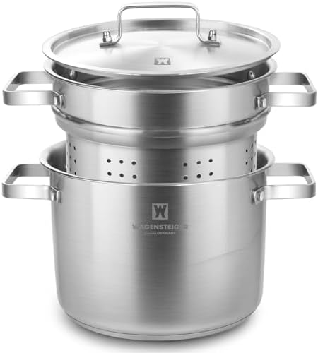 Versatile stainless steel steamer pot
