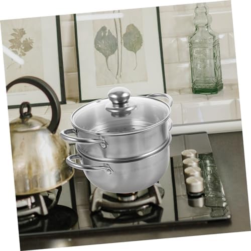 Stainless Steel Steam Pot Perfect for Cooking Serving