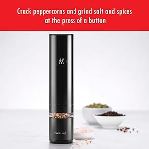 Zwilling enfinigy electric saltpepper mill black  urban country home decor