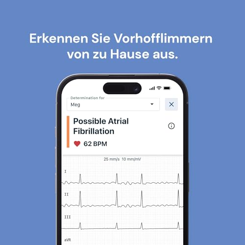 AliveCor KardiaMobile 6L - Smartphone-kompatibler 6-Messungen-EKG-Monitor - erkennt Vorhofflimmern in nur 30 Sekunden - egal wann und wo – Bild 6