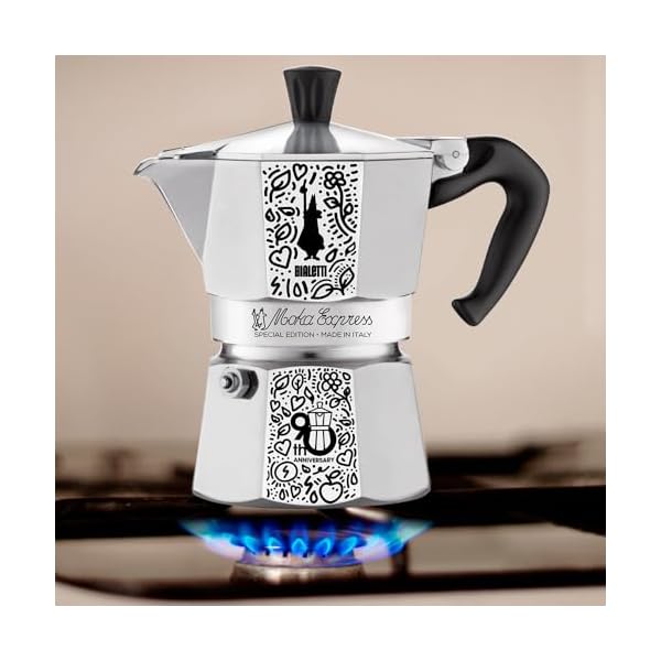  BIALETTI--Moka-Express-90th-Birthday-Silver