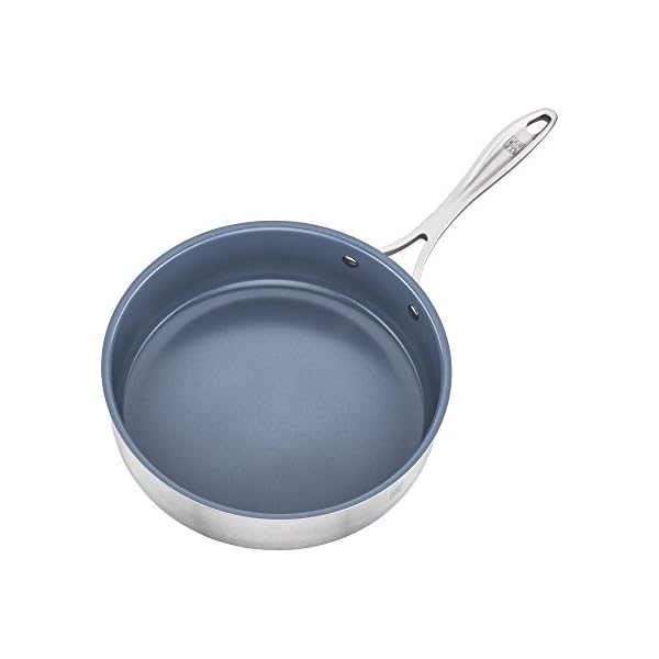 Zwilling spirit ceramic nonstick saute pan 3 qt 2 inch stainless steel  urban country home decor