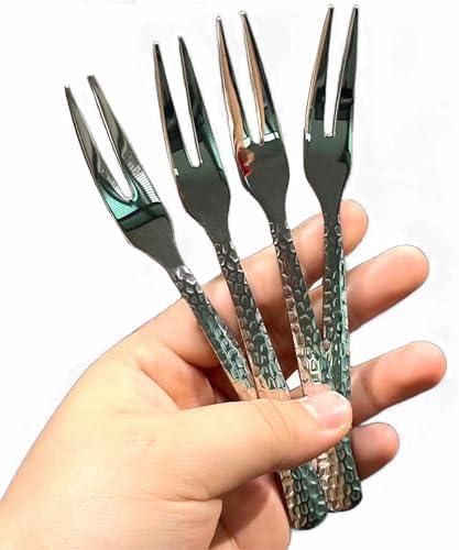 ChenShuo Stainless Steel Dessert Forks 4-Piece Set
