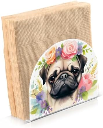 Cozy Pug Napkin Holder