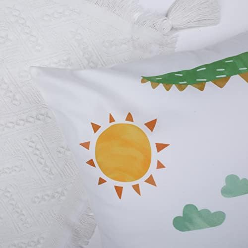 Bonhause 18x18 Jungle Animals Pillow Covers Set of 4