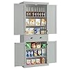   KIGOTY-72-Tall-Kitchen-Pantry-Cabinet-Farmhouse-Storage-Cabinet-Kitchen-Pantry-Storage-Cabinet-with-DoorsDrawer-and-Adjustable-Shelves-Freestanding-Cupboard-for-Living-RoomGrey