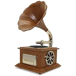 YTGDBDG Tourne-Disque rétro, Gramophone, Gramophone Vintage avec Reproduction de Corne en Laiton, Haut-Parleur, Platine Phonogra - Les Beatles, Paul McCartney, John Lennon, RIngo Starr, George Harrison
