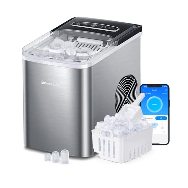   GoveeLife-Smart-Ice-Maker-Machine-Countertop-with-Self-Cleaning-Voice-Remote-26lbs-in-24Hrs-9-Ice-Cubes-in-6-Minutes-3-Sizes-Portable-Ice-Makers-with-Basket-and-Scoop-for-Home-Kitchen-Camping-RV