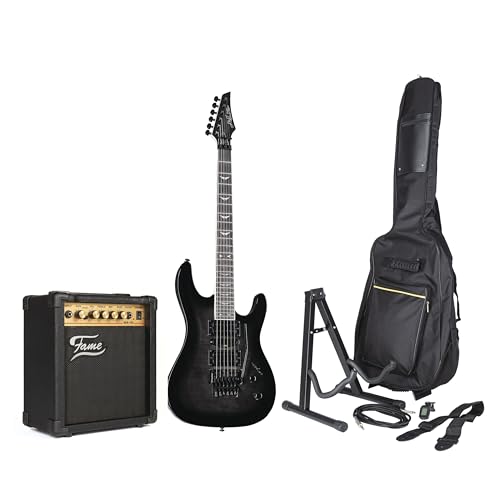 J & D T95FFM Set – Pack guitare electrique-Set - Les Beatles, Paul McCartney, John Lennon, RIngo Starr, George Harrison J & D T95FFM Set - Pack guitare electrique-Set