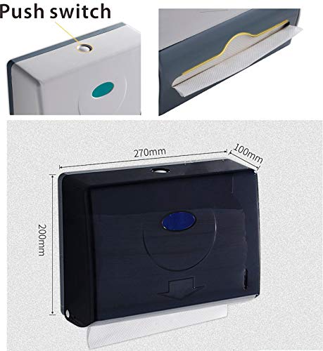 Professional Black Wall-Mounted Paper Towel Dispenser