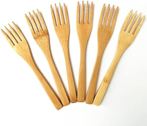 LAIEKSIANG 6-Piece Bamboo Four Fork Set 1