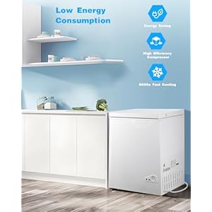   5-CuFt-Chest-Freezer-with-a-Removable-Basket-7-Gears-Adjustable-Temperature-Control-18F-to-46F-Deep-Compact-Freezer-for-Garage-Office-Basement-House-Kitchen-Shop-RVs-White