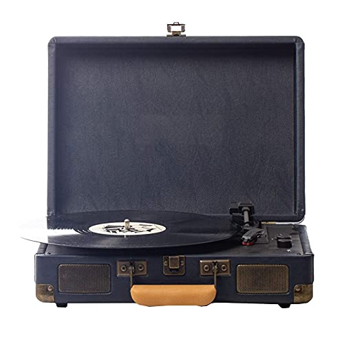 Platine Vinyle Bluetooth, Tourne-Disque à 3 Vitesses, entraînement par Courroie avec Haut-parleurs stéréo intégrés, phonographe prenant en Charge USB/Sortie/Prise Casque (Marine) - Les Beatles, Paul McCartney, John Lennon, RIngo Starr, George Harrison Platine Vinyle Bluetooth, Tourne-Disque à 3 Vitesses, entraînement par Courroie avec Haut-parleurs stéréo intégrés, phonographe prenant en Charge USB/Sortie/Prise Casque (Marine)