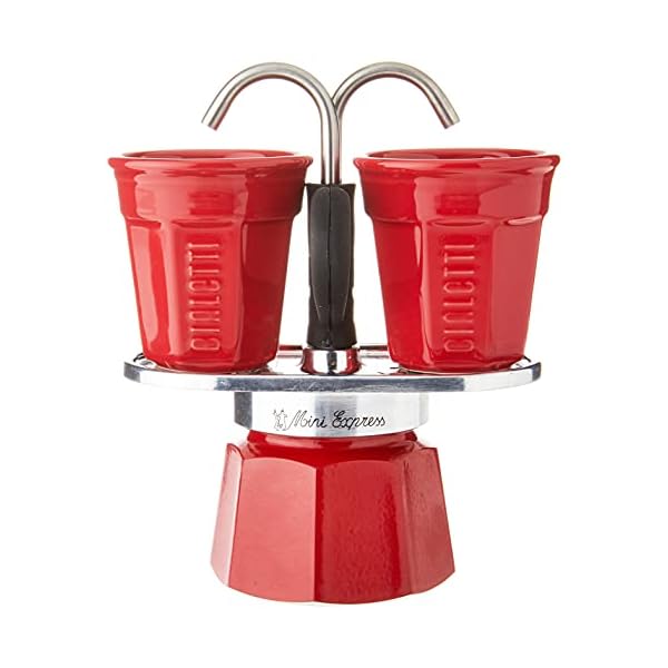  Bialetti-Mini-Express-Color-Moka-Set-includes-Coffee-Maker-2-Cup-28-Oz-2-shot-glasses-Red-Aluminium