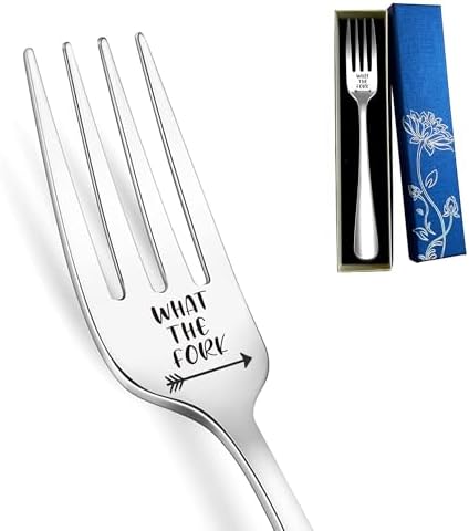 Funny Engraved Stainless Steel Dinner Fork with Gift Box 1