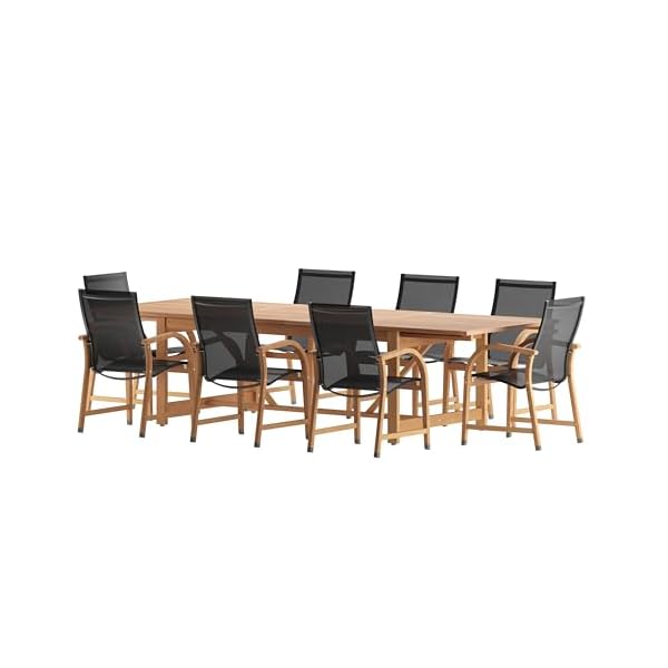   Amazonia-Franklin-9-Piece-Teak-Finish-Extendable-Rectangular-Patio-Dining-Set