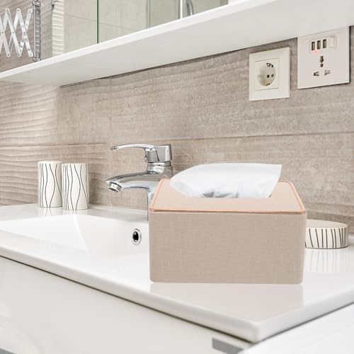 Elegant Leather Tissue Holder