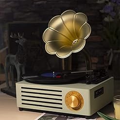Gramophone phonographe de Style Classique, Lecteur de Disque Vinyle/Disque U/Bluetooth/entrée/Sortie, Lecteur de Disque phonographe 3 Vitesses pour Le divertissement et la décorati - Les Beatles, Paul McCartney, John Lennon, RIngo Starr, George Harrison