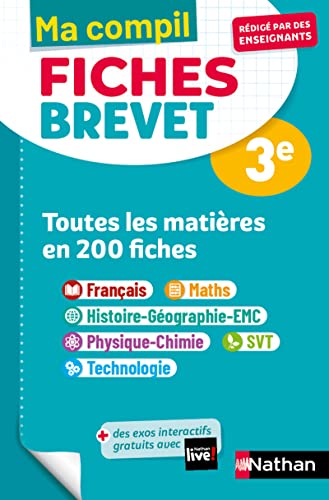 Toutes les matières 3e - Ma Compil fiches Brevet - Brevet 2025