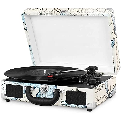Tourne-Disque phonographe, Tourne-Disque Bluetooth, Platine Vinyle à 3 Vitesses, Haut-parleurs stéréo intégrés, entrée auxiliaire/USB, Prise et Sortie Casque, Valise Portable (B) - Les Beatles, Paul McCartney, John Lennon, RIngo Starr, George Harrison Tourne-Disque phonographe, Tourne-Disque Bluetooth, Platine Vinyle à 3 Vitesses, Haut-parleurs stéréo intégrés, entrée auxiliaire/USB, Prise et Sortie Casque, Valise Portable (B)