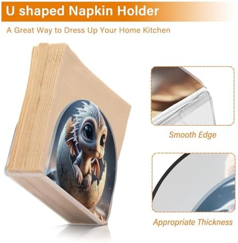 ALAZA Cute Baby Dragon Napkin Holder