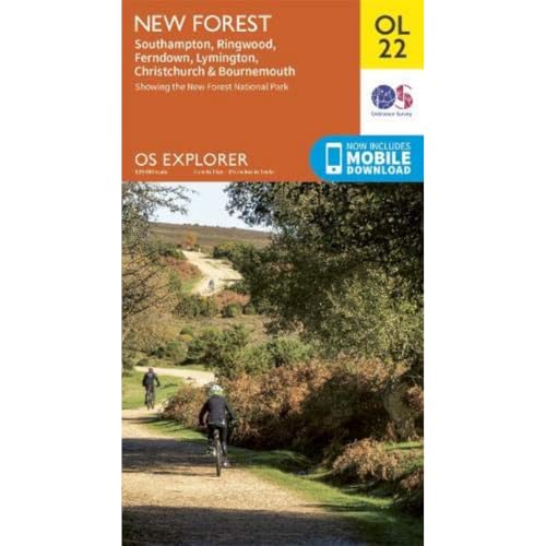 New Forest Map | Southampton, Ringwood, Ferndown, Lymington, Christchurch & Bournemouth | Ordnance Survey | OS Explorer Map OL22 | England | Walks | Hiking | Maps | Adventure