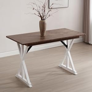 Guyou 60” Farmhouse Wood Bar Table for 4-6 People, French Country Rectangular Counter Height Dining Table High Top Pub Table with Heavy Duty Distressed Legs for Kitchen, Breakfast Nook and Home Bar Guyou 60 Farmhouse Wood Bar Table for 4 6 People French Country Rectangular Counter Height Dining Table High Top Pub Table with Heavy Duty Distressed Legs for Kitchen Breakfast Nook and Home Bar