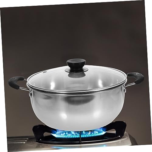 Stainless Steel Soup Pot Multi-Layer Cooking Lid Eco-Friendly Durable