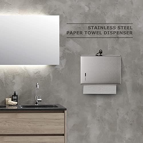 Gorlary Stainless Steel Wall Mount Paper Towel Dispenser