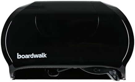 Low-Profile Dual Roll Toilet Paper Dispenser Black