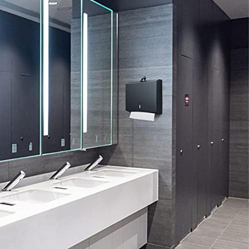Wall-Mounted Stainless Steel Tissue Holder - Quick-Access Matte Black