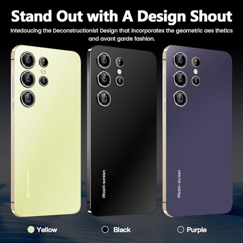 QrZrQ Günstige Smartphones, 5,0 Zoll, Dual-Kamera, Quad Core, ROM 16 GB 【Erweiterbar auf 128 GB】, Unterstützung GPS/WiFi/Bluetooth/FM, entsperrtes Telefon (S24Ultra-Purple) – Bild 4
