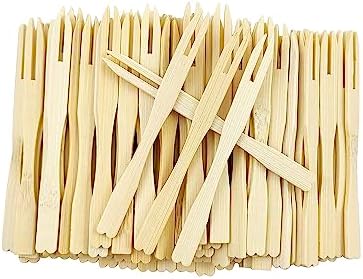 Sturdy Bamboo Appreciation Forks Eco-Friendly Durable for Parties