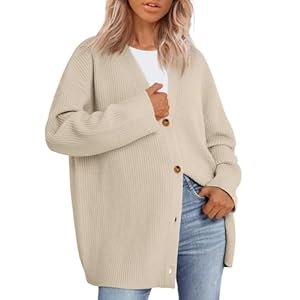 LILLUSORY Women Oversized Cardigan Sweater 2025 Fall Outfits Cloth Fashion V Neck Knit Button Front Casual Trendy Tops