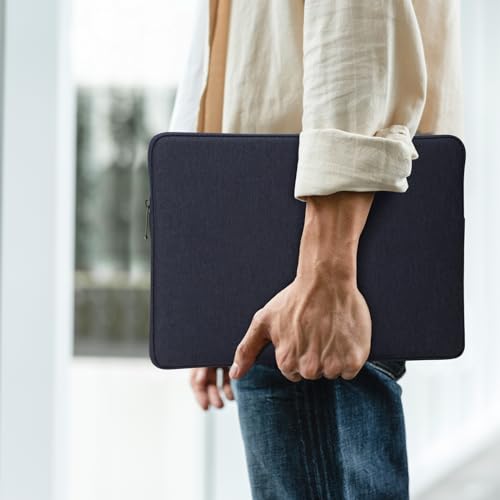 MicaYoung 15 Zoll Laptop Hülle Tasche Schutzhülle Kompatibel mit 2016-2019 15,4" MacBook Pro A1707 A1990/15 Surface Laptop 3 4/Samsung Notebook 9 Pro, Wasserdicht Laptop Sleeve Laptophülle, Navy Blau – Bild 6
