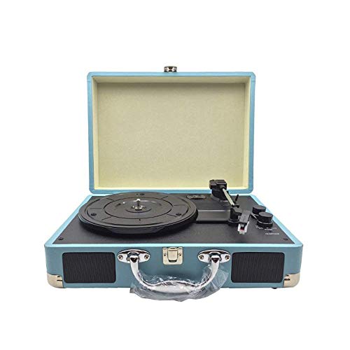 Tourne-disques, Platine Vinyle Portable, Tourne-Disque, avec 2 Haut-parleurs intégrés, 3 Vitesses, Noir, Taille Libre (phonographe Vintage) (Bleu Taille Libre) - Les Beatles, Paul McCartney, John Lennon, RIngo Starr, George Harrison Tourne-disques, Platine Vinyle Portable, Tourne-Disque, avec 2 Haut-parleurs intégrés, 3 Vitesses, Noir, Taille Libre (phonographe Vintage) (Bleu Taille Libre)