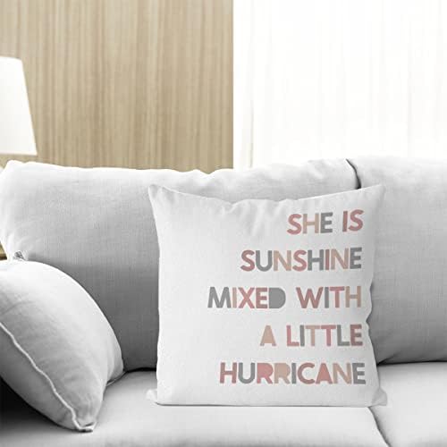 Hello Beautiful Pillow Cover 18x18 Pink