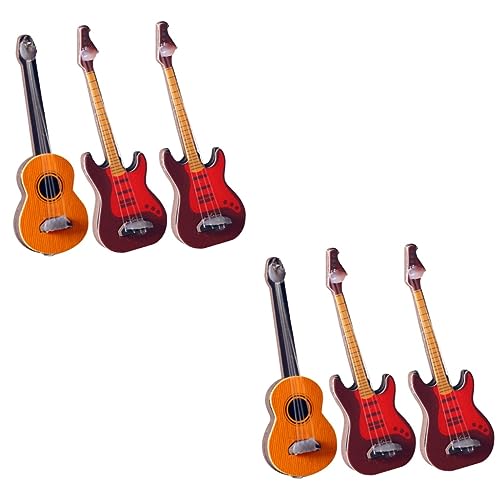 Gogogmee 6 Pièces Guitare Classique Jouets Enfants Toys décoration d’intérieur Meubles Jouets de Puzzle Jouet Enfant décoration Maison Petit Meuble Guitare Miniature Plastique - Les Beatles, Paul McCartney, John Lennon, RIngo Starr, George Harrison Gogogmee 6 Pièces Guitare Classique Jouets Enfants Toys décoration d'intérieur Meubles Jouets de Puzzle Jouet Enfant décoration Maison Petit Meuble Guitare Miniature Plastique