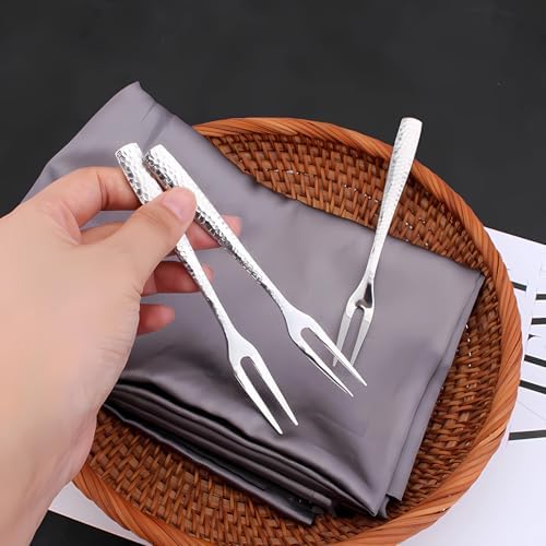 ChenShuo Stainless Steel Dessert Forks 4-Piece Set