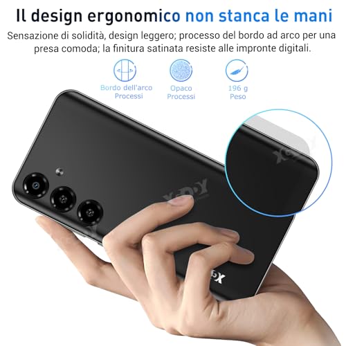 Xgody Smartphone V50, 4 GB RAM 64 GB ROM Handy mit 256 GB erweiterbar, Bildschirm 6,52 Zoll HD+, 13 MP + 5 MP, 4500 mAh, Android 10 Quad Core Dual SIM 4G Bluetooth/Wi-Fi/Face ID/OTG/3 Slots (schwarz) – Bild 8