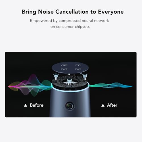 Nuroum C40 Videokonferenz-Webcam mit Mikrofon&Lautsprecher, CMOS Sensor/120° Ultraweitwinkel/Auto-Framing/5X Zoom, Videokonferenzsystem mit Fernbedienung für Zoom/Teams, PC/Laptop/Desktop – Bild 6