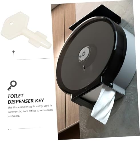 3pcs Universal Toilet Paper Dispenser Key Plastic Replacement for Commercial Use
