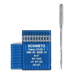 SCHMETZ Lot de 100 aiguilles pour machine à coudre industrielle Système B-27/DCx27/MY 1023/UY 191 GS, épaisseur d’aiguilles 90/14, aiguilles à piston rond pour machines à coudre industrielles - Les Beatles, Paul McCartney, John Lennon, RIngo Starr, George Harrison